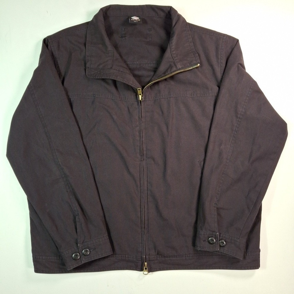 Rothco Lightweight Concealed Carry Jacket Size L Black Full Zip Cotton Tactical